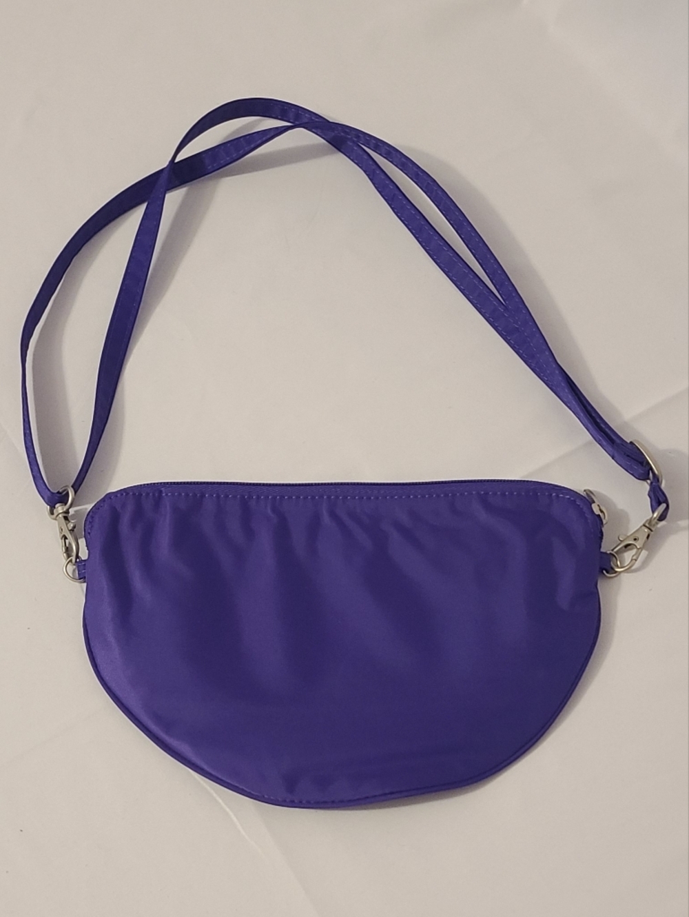 Crossbody Belt Loop Purse Big Skinny Royal Purple